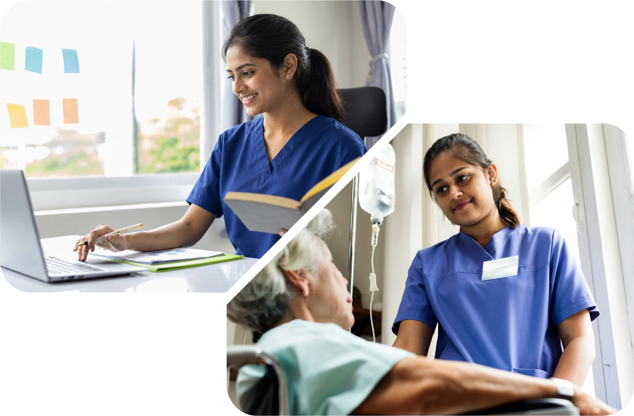 Healthcare professionals collaborating